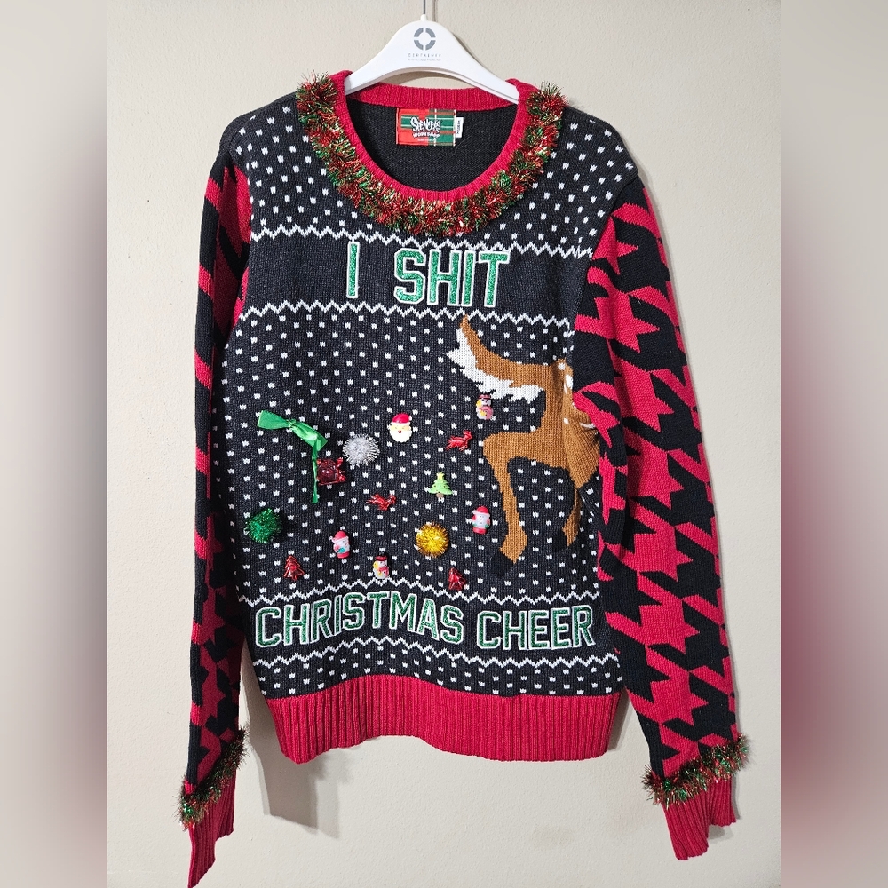 Spencer's Ugly Christmas Decorated Sweater Medium
